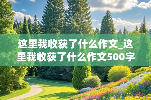 这里我收获了什么作文_这里我收获了什么作文500字