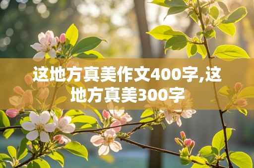 这地方真美作文400字,这地方真美300字