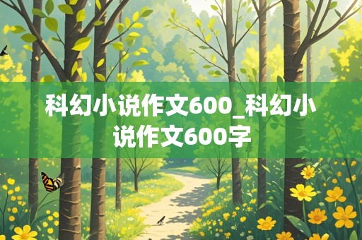 科幻小说作文600_科幻小说作文600字