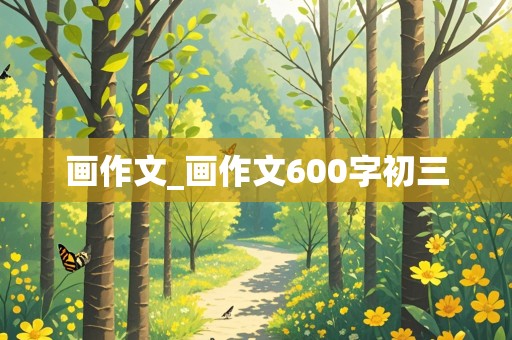 画作文_画作文600字初三