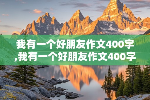 我有一个好朋友作文400字,我有一个好朋友作文400字左右