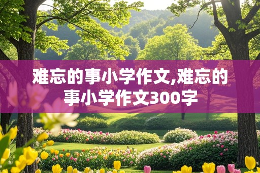 难忘的事小学作文,难忘的事小学作文300字