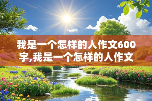 我是一个怎样的人作文600字,我是一个怎样的人作文600字初中