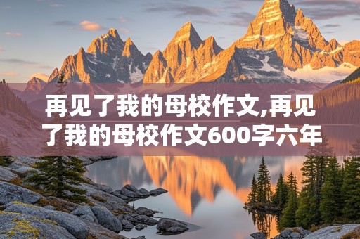 再见了我的母校作文,再见了我的母校作文600字六年级