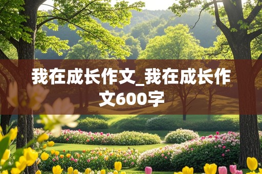 我在成长作文_我在成长作文600字