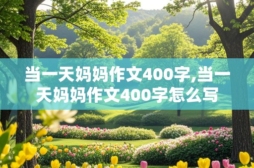 当一天妈妈作文400字,当一天妈妈作文400字怎么写