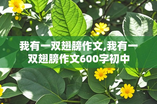 我有一双翅膀作文,我有一双翅膀作文600字初中