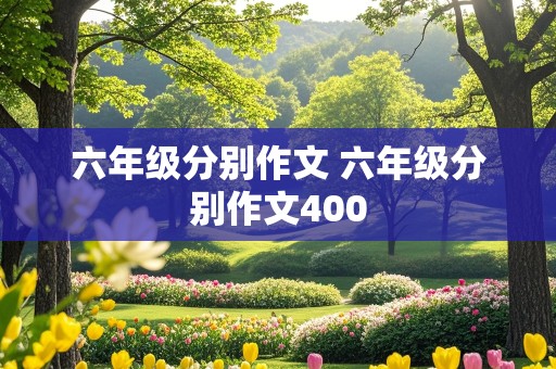 六年级分别作文 六年级分别作文400