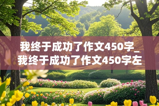 我终于成功了作文450字_我终于成功了作文450字左右