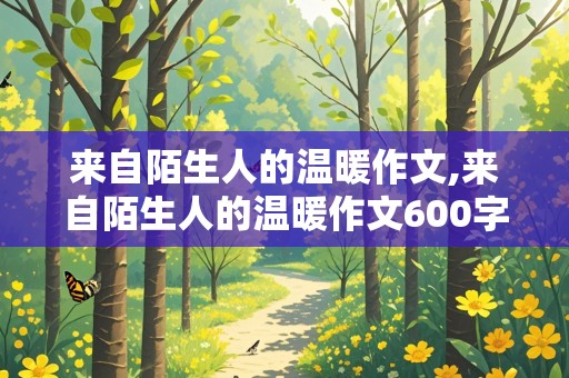 来自陌生人的温暖作文,来自陌生人的温暖作文600字