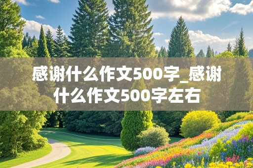 感谢什么作文500字_感谢什么作文500字左右