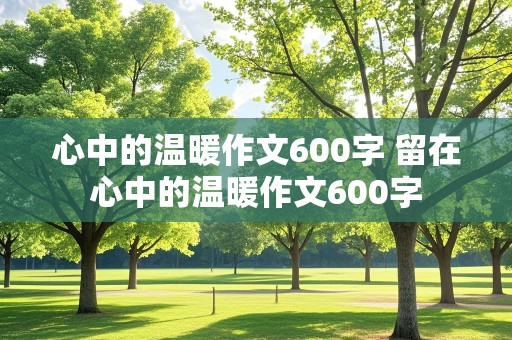 心中的温暖作文600字 留在心中的温暖作文600字