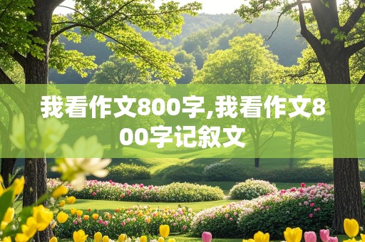 我看作文800字,我看作文800字记叙文