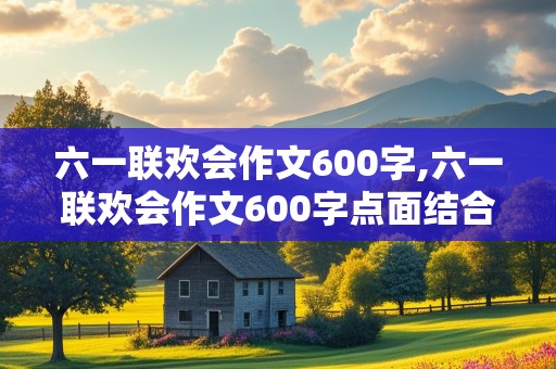 六一联欢会作文600字,六一联欢会作文600字点面结合