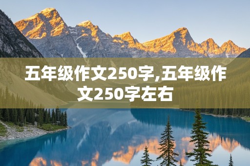 五年级作文250字,五年级作文250字左右