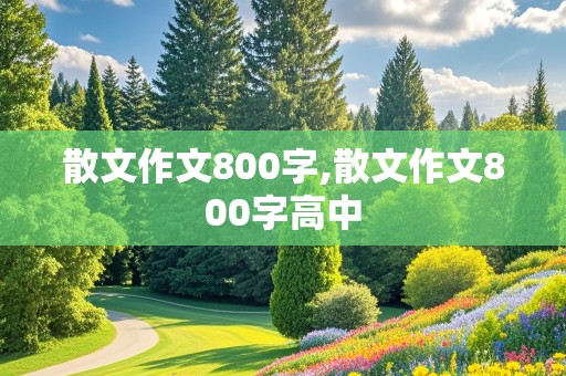 散文作文800字,散文作文800字高中