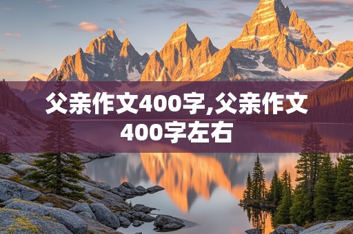 父亲作文400字,父亲作文400字左右