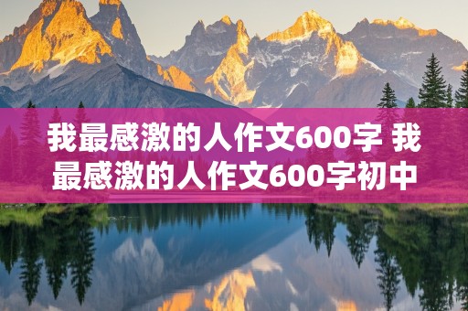 我最感激的人作文600字 我最感激的人作文600字初中