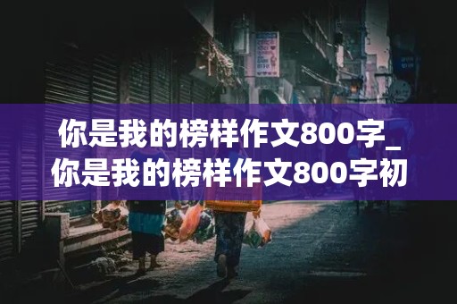 你是我的榜样作文800字_你是我的榜样作文800字初中写人记事