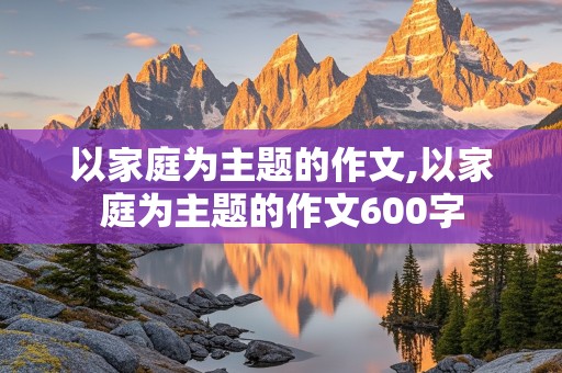 以家庭为主题的作文,以家庭为主题的作文600字