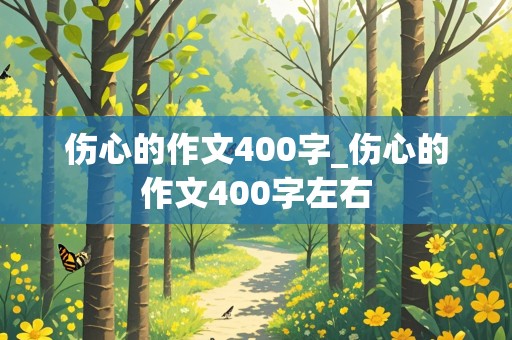 伤心的作文400字_伤心的作文400字左右