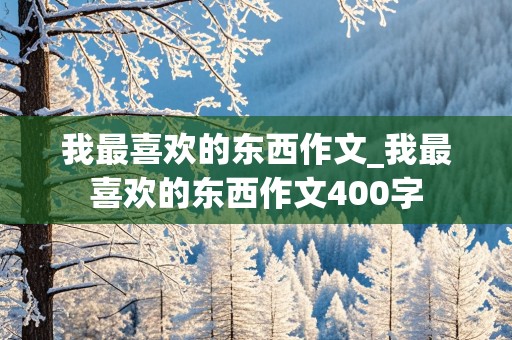 我最喜欢的东西作文_我最喜欢的东西作文400字