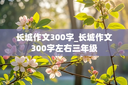 长城作文300字_长城作文300字左右三年级