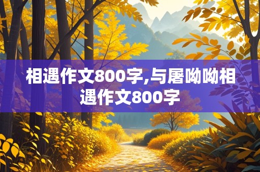 相遇作文800字,与屠呦呦相遇作文800字