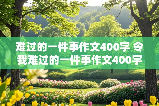 难过的一件事作文400字 令我难过的一件事作文400字