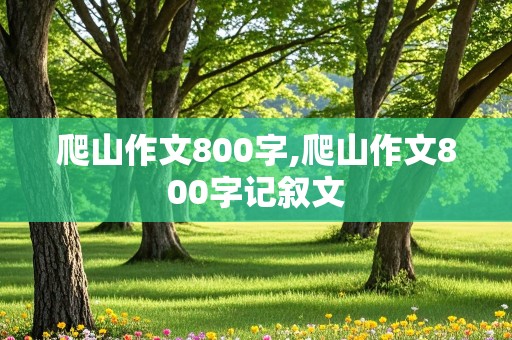 爬山作文800字,爬山作文800字记叙文