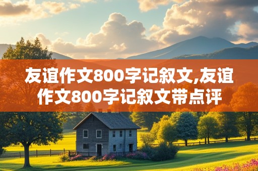 友谊作文800字记叙文,友谊作文800字记叙文带点评