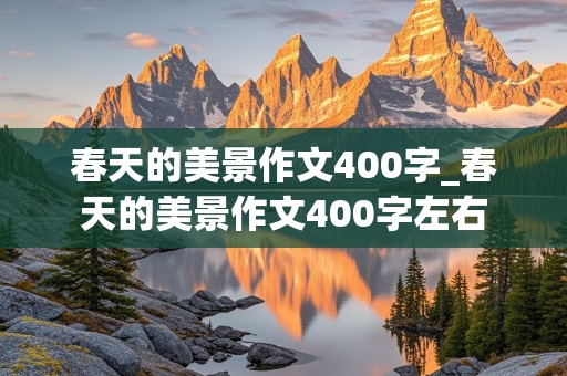 春天的美景作文400字_春天的美景作文400字左右