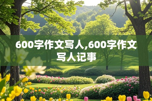 600字作文写人,600字作文写人记事