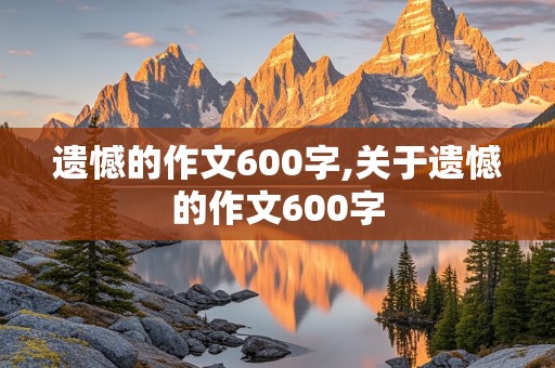 遗憾的作文600字,关于遗憾的作文600字