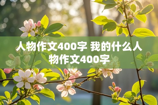 人物作文400字 我的什么人物作文400字