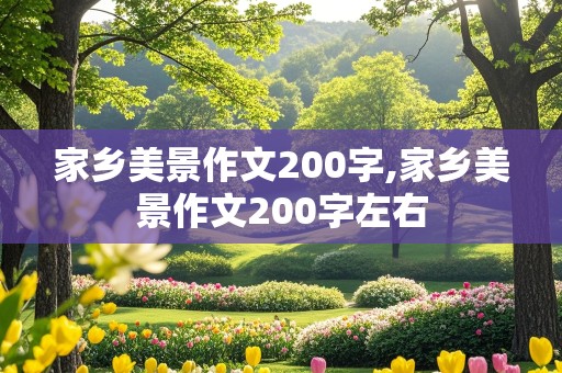 家乡美景作文200字,家乡美景作文200字左右