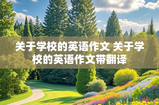 关于学校的英语作文 关于学校的英语作文带翻译