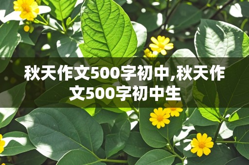 秋天作文500字初中,秋天作文500字初中生