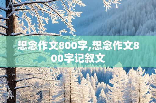 想念作文800字,想念作文800字记叙文