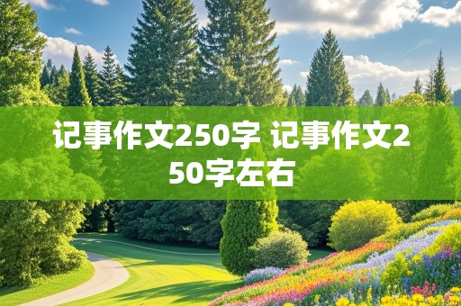 记事作文250字 记事作文250字左右