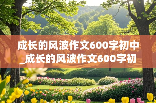 成长的风波作文600字初中_成长的风波作文600字初中生