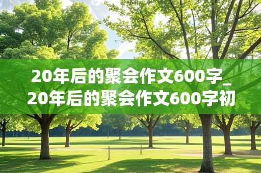 20年后的聚会作文600字_20年后的聚会作文600字初二