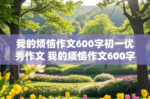 我的烦恼作文600字初一优秀作文 我的烦恼作文600字初一优秀作文抒情关于自控力