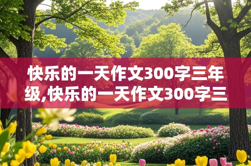 快乐的一天作文300字三年级,快乐的一天作文300字三年级上册