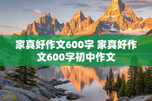 家真好作文600字 家真好作文600字初中作文