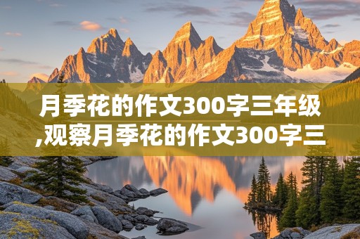 月季花的作文300字三年级,观察月季花的作文300字三年级