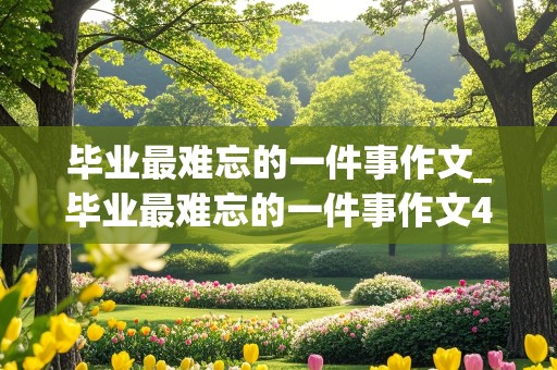 毕业最难忘的一件事作文_毕业最难忘的一件事作文400字