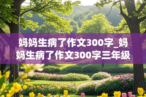 妈妈生病了作文300字_妈妈生病了作文300字三年级