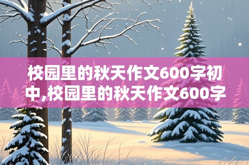 校园里的秋天作文600字初中,校园里的秋天作文600字初中开头