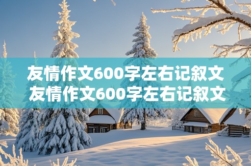 友情作文600字左右记叙文 友情作文600字左右记叙文初中